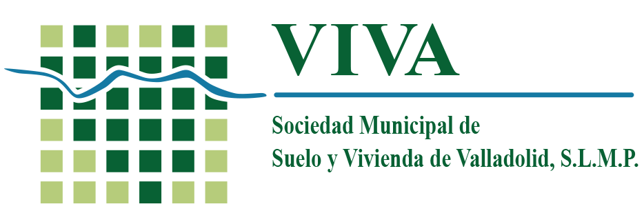 VIVA. Sociedad Municipal de Suelo y Vivienda de Valladolid - Nuestro principal objetivo es facilitar, preferentemente en alquiler, una vivienda en condiciones dignas a las personas que la necesitan. Dentro de este colectivo, presta una especial atención  logo